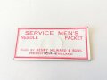 British WWII Service mens needle pack