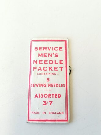 British WWII Service mens needle pack