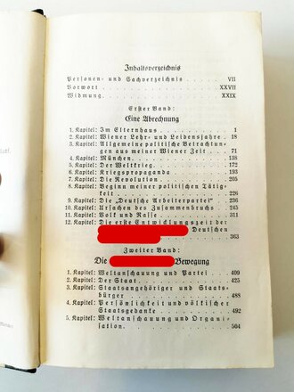 Adolf Hitler " Mein Kampf" Ausgabe 1939, guter Zustand