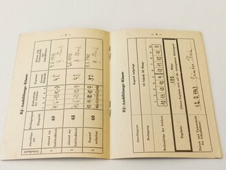 Deutsches Jungvolk, Besitzzeugnis und Schießbuch zum Schießabzeichen eines Angehörigen im Fähnlich 4/708 Speyer