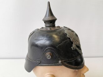 1. Weltkrieg Preußen, Pickelhaube für Mannschaften in gutem Zustand, nicht komplett