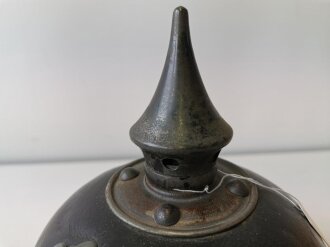 1. Weltkrieg Preußen, Pickelhaube für Mannschaften in gutem Zustand, nicht komplett