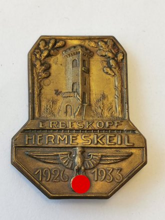 Blechabzeichen "Erbeskopf Hermeskeil 1926-1933"