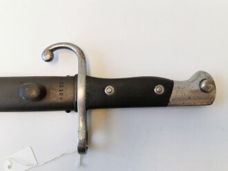 Argentinien Bajonett Modell Mauser 1909. Nummerngleiches Stück in gutem Zustand