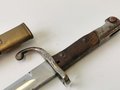 Brasilien, Bajonett Mauser M 1908, guter Zustand, ungereinigtes Stück