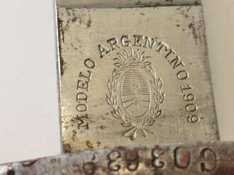 Argentinien,Faschinenmesser Modell 1909, nummerngleiches Stück