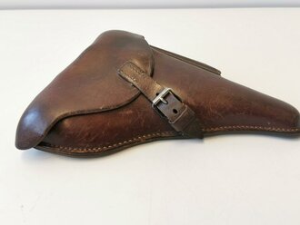 P08 Koffertasche datiert 1938. Ungeschwärztes Leder,...