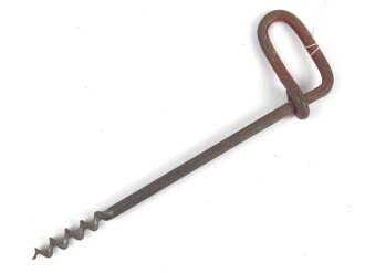Eisschraube für Gebirgsjäger der Wehrmacht. Hersteller " Stubai Marwa" Jahreszahl oder WaA entfernt, Reste des Originallack.