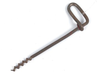 Eisschraube für Gebirgsjäger der Wehrmacht. Hersteller " Stubai Marwa" Jahreszahl oder WaA entfernt, Reste des Originallack.