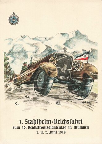 Ansichtskarte " 1. Stahlhelm Reichsfahrt zum 10....