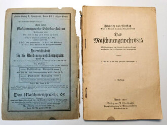 "Das Maschinengewehr 08/15" Berlin 1918 mit 76 Seiten, Einband defekt