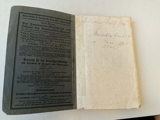 "Unterrichtsbuch für die Maschinengewehr Kompanien Gerät 08" von 1918 mit 272 Seiten