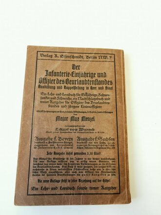 "Unterrichtsbuch für die Maschinengewehr Kompanien Gerät 08" von 1917 mit 256 Seiten