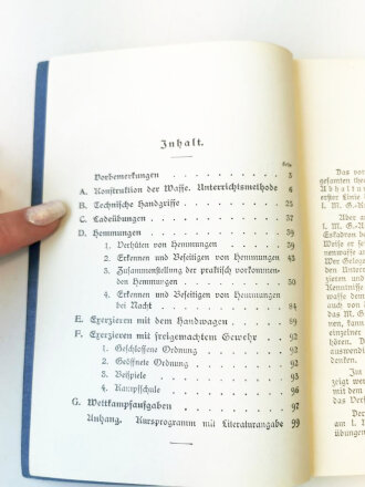 "Anleitung für die Ausbildung am l.M.G.  von 1925 mit 110 Seiten