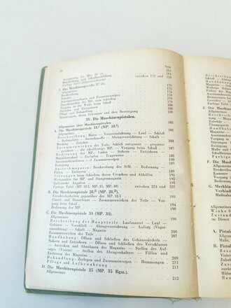 "Waffen- und Schießtechnischer Leitfaden für die Ordnungspolizei" datiert 1944 mit 567 Seiten.