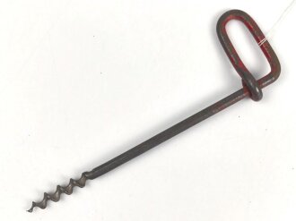 Eisschraube für Gebirgsjäger der Wehrmacht. Hersteller " Stubai Marwa" Jahreszahl oder WaA entfernt, Reste des Originallack.