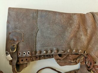 Paar hohe Stiefel für Angehörige von Parteiverbänden. Ungereinigtes Paar, Sohlenlänge 29,5cm