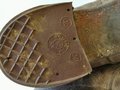 Paar hohe Stiefel für Angehörige von Parteiverbänden. Ungereinigtes Paar, Sohlenlänge 29,5cm