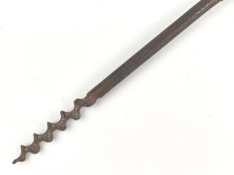 Eisschraube für Gebirgsjäger der Wehrmacht. Hersteller " Stubai Marwa" Jahreszahl oder WaA entfernt, Reste des Originallack.