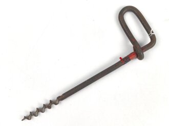 Eisschraube für Gebirgsjäger der Wehrmacht. Hersteller " Stubai Marwa" Jahreszahl oder WaA entfernt, Reste des Originallack.
