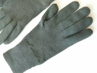 Paar Strickhandschuhe Wehrmacht, leicht getragenes Paar