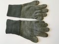 Paar Strickhandschuhe Wehrmacht, stark getragenes Paar