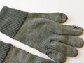 Paar Strickhandschuhe Wehrmacht, stark getragenes Paar