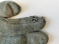 Paar Strickhandschuhe Wehrmacht, stark getragenes Paar