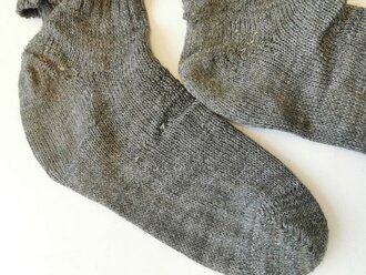 Paar Stricksocken Wehrmacht, stark getragenes Paar