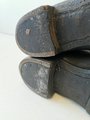Paar Stiefel für Mannschaften der Wehrmacht . Geschwärzte Kammerstücke einer Flieger Horst Kompanie. Getragenes Paar, Sohlenlänge 31cm