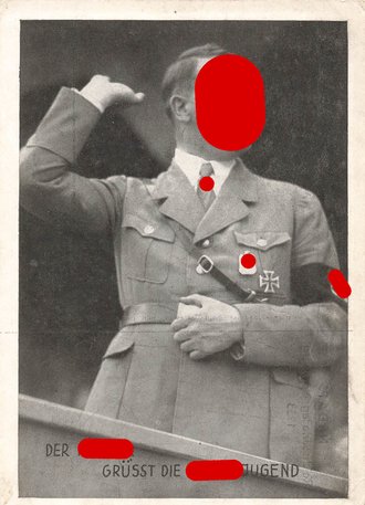 Ansichtskarte " Der Führer grüsst die...