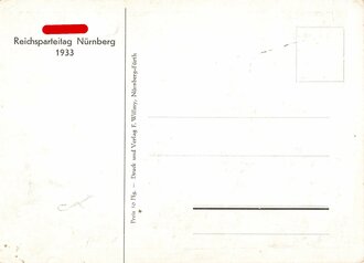 Ansichtskarte " Der Führer grüsst die Hitlerjugend" Reichsparteitag Nürnberg 1933