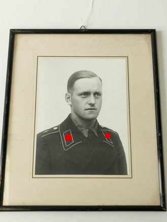 Panzerregiment 4, original gerahmtes Fotos eines Angehörigen. Maße des Rahmen 30 x 36cm