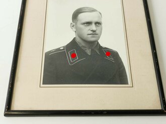 Panzerregiment 4, original gerahmtes Fotos eines Angehörigen. Maße des Rahmen 30 x 36cm