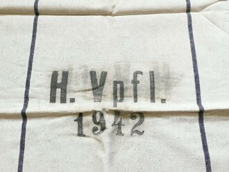 Transportsack für Heeresverpflegung datiert 1942. Angeschmutzt