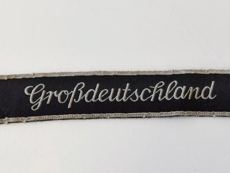 Heer, Ärmelband für Mannschaften "Großdeutschland" in der letzten Ausführung, getragenes Stück