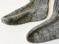 Paar Wollsocken für Angehörige der Wehrmacht. Getragenes Paar