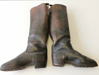 Paar Stiefel für Mannschaften der Wehrmacht. Hohe...