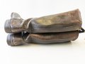 Paar Stiefel für Mannschaften der Wehrmacht. Hohe Ausführung für Kavallerie, die Sporenauflagen in der Zeit entfernt. Sohlenlänge 28,5cm