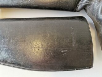 Paar Stiefel für Unteroffiziere der Wehrmacht. Schweres Paar aus dickes Leder, Sohlenlänge 30,5cm, guter Zustand