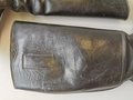 Paar Stiefel für Offiziere der Wehrmacht, ungereinigtes Paar, Sohlenlänge 28,5cm
