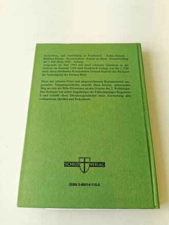 "Der Weg der 2. Fallschirmjägerdivision", 129 Seiten, gebraucht, DIN A5, 