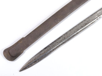Kaiserreich,  Kavallerie/Artilleriesäbel , Kammerstück  mit Steckrückenschörklinge, Hersteller Weyersberg,Kirschbaum &Co Solingen, Herrschermonogramm W 86 mit Krone