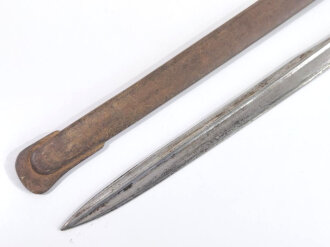Kaiserreich,  Kavallerie/Artilleriesäbel , Kammerstück  mit Steckrückenschörklinge, Hersteller Weyersberg,Kirschbaum &Co Solingen, Herrschermonogramm W 86 mit Krone