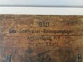 Reinigungsgerät für Gaserzeugeranlagen "Andra Typ H8" der Wehrmacht. Kompletter Satz in zugehörigem Transportkasten, mit "Einbau- und Bedienungsanweisung und Ersatzteilliste von 1944"  Gebraucht.