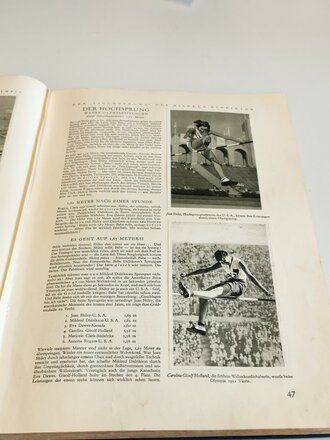 Sammelbilderalbum "Olympia 1932" - herausgegeben von den Reemtsma Cigarettenfabriken Altona-Bahrenfeld, 145 Seiten, komplett