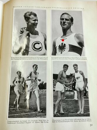 Sammelbilderalbum "Olympia 1936" - Band 1 Die Olympischen Winterspiele Vorschau auf Berlin, 129 Seiten, komplett