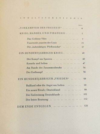 Sammelbilderalbum "Raubstaat England" - Herausgegeben vom Cigaretten-Bilderdienst Hamburg-Bahgrenfeld, 129 Seiten, komplett