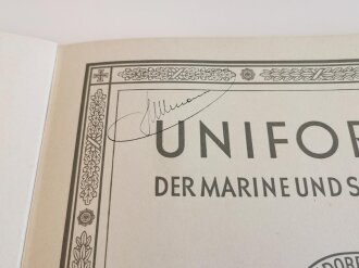 Sammelbilderalbum "Uniformen der Marine und Schutztruppen" -  Zigarettenfabrik Waldorf-Astoria,  23 Seiten, komplett