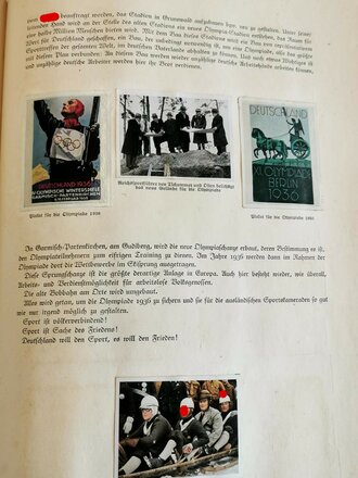 Sammelbilderalbum "Der Staat der Arbeit und des Friedens" Ein Jahr Regierung Adolf Hilter, 100 Seiten, komplett